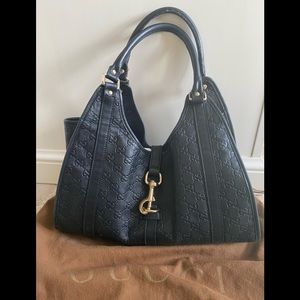 Gucci guccisima leather black purse